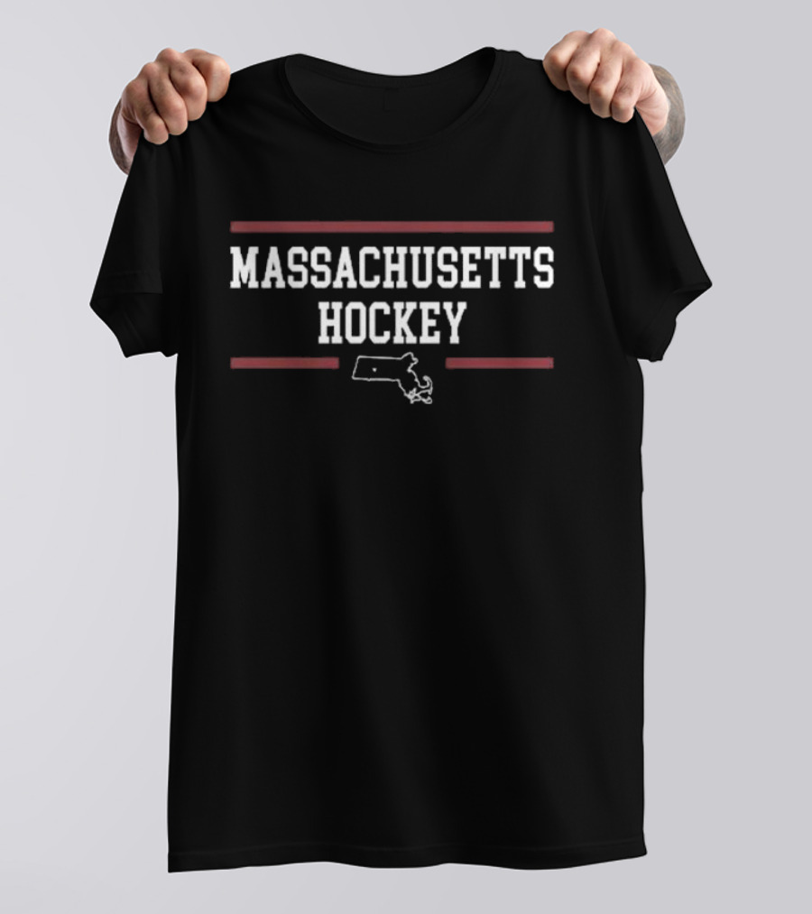 Francesco Dell’elce Massachusetts Hockey Outline T-Shirt