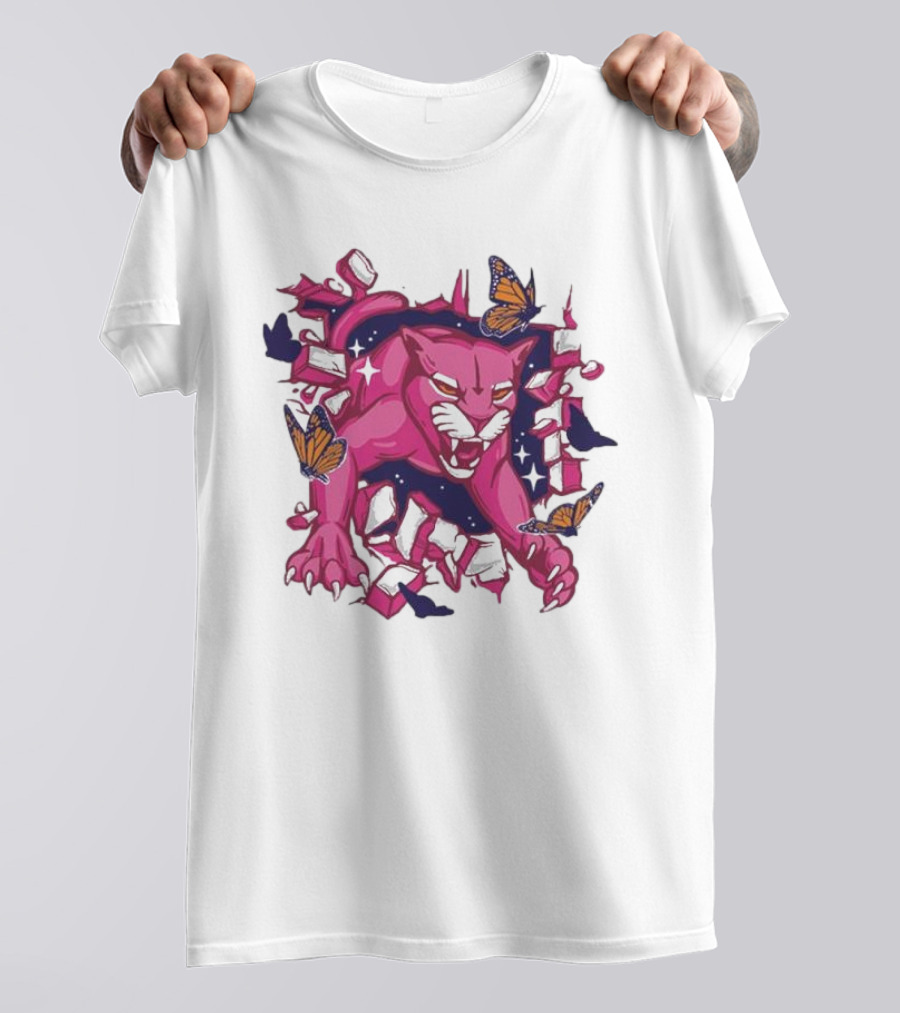 Florida Panthers Pink In The Rink Butterfly Breakthrough T-Shirt