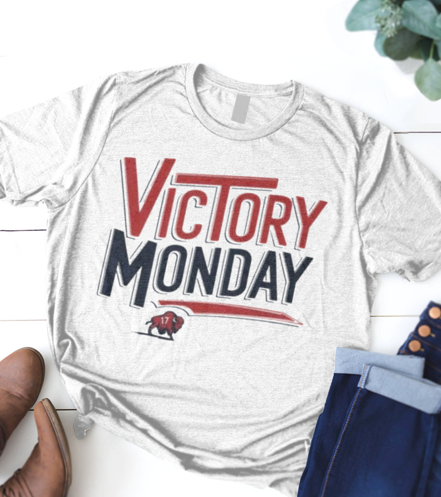 Victory Monday Buffalo Bills Josh Allen 17 Buffalo Football T-Shirt