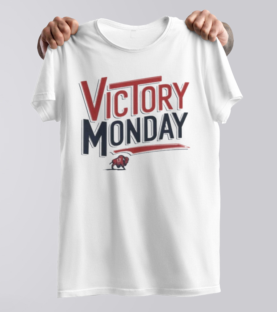 Victory Monday Buffalo Bills Josh Allen 17 Buffalo Football T-Shirt