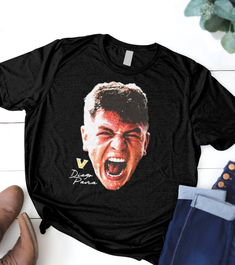 Diego Pavia Vanderbilt Commodores Signature Swag Head T-Shirt