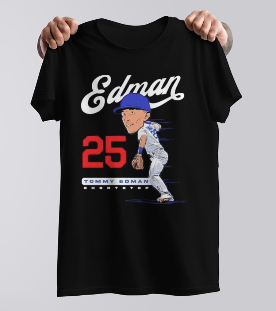 Edman 25 Tommy Edman Shortstop Cartoon T-Shirt