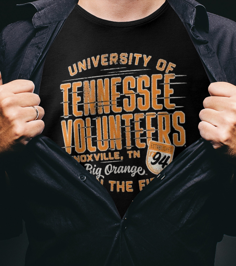 University Of Tennessee Volunteers Knoxville Big Orange Down The Field Established 94 T-Shirt