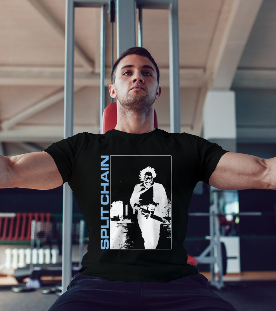 SPLIT CHAIN Chainsaw Runner Monochrome T-Shirt