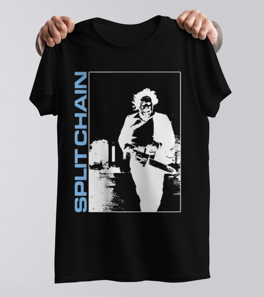 SPLIT CHAIN Chainsaw Runner Monochrome T-Shirt