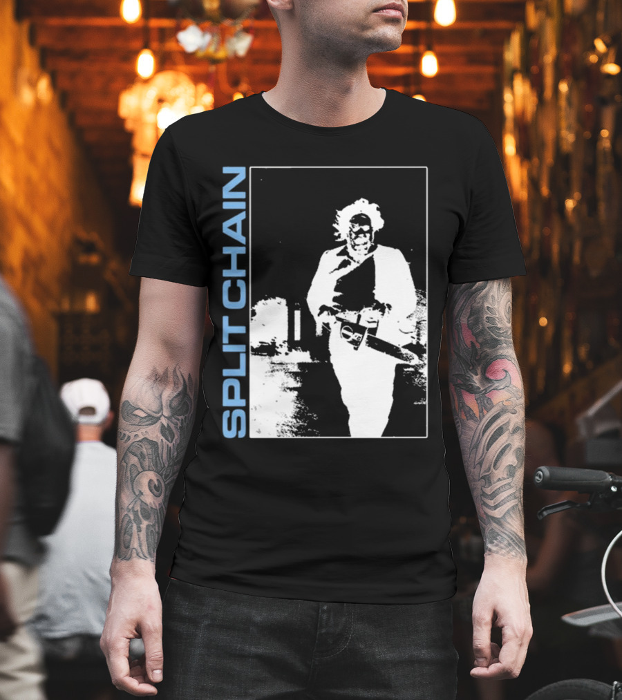 SPLIT CHAIN Chainsaw Runner Monochrome T-Shirt