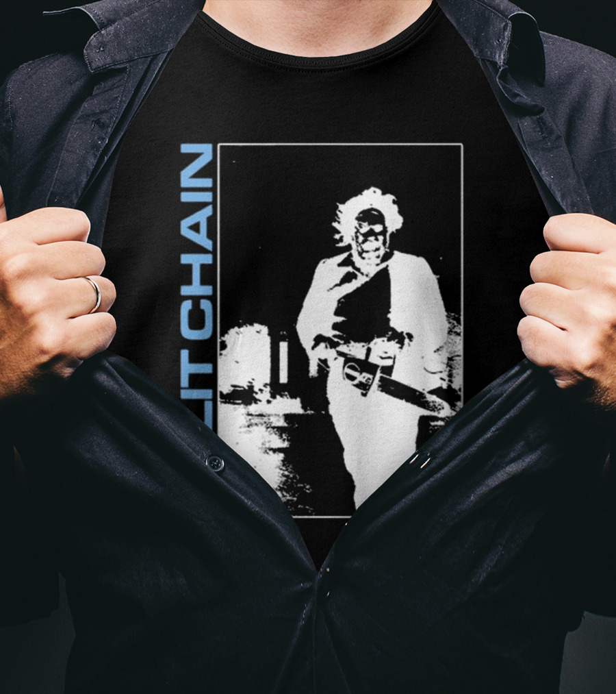 SPLIT CHAIN Chainsaw Runner Monochrome T-Shirt