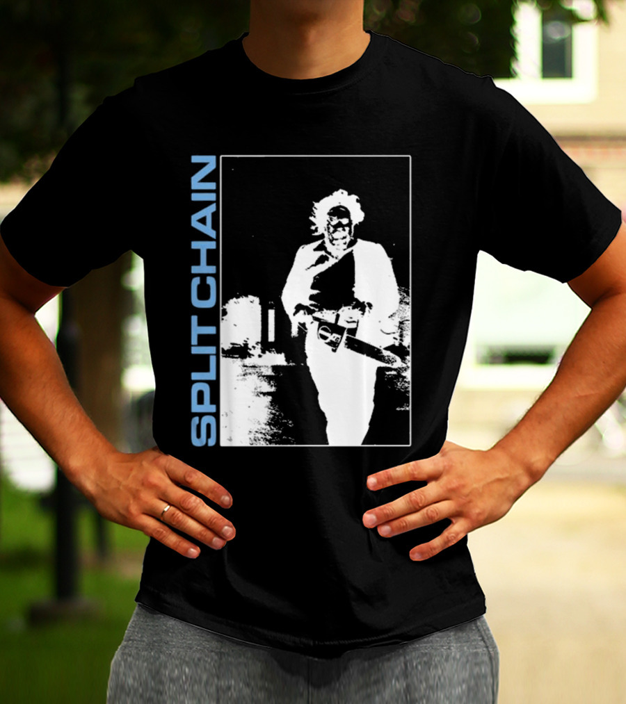 SPLIT CHAIN Chainsaw Runner Monochrome T-Shirt
