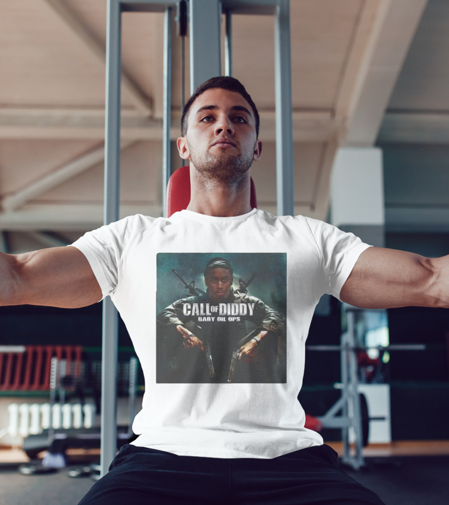Call Of Diddy Baby Oil Ops Parody Game Soldier Image T-Shirt