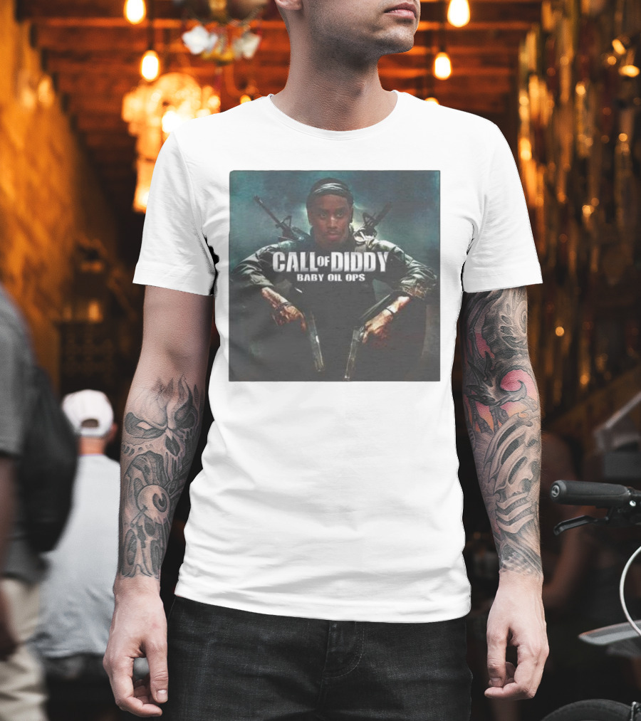 Call Of Diddy Baby Oil Ops Parody Game Soldier Image T-Shirt