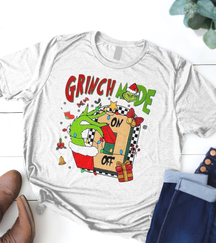 Grinch Christmas Mode On Off T-Shirt