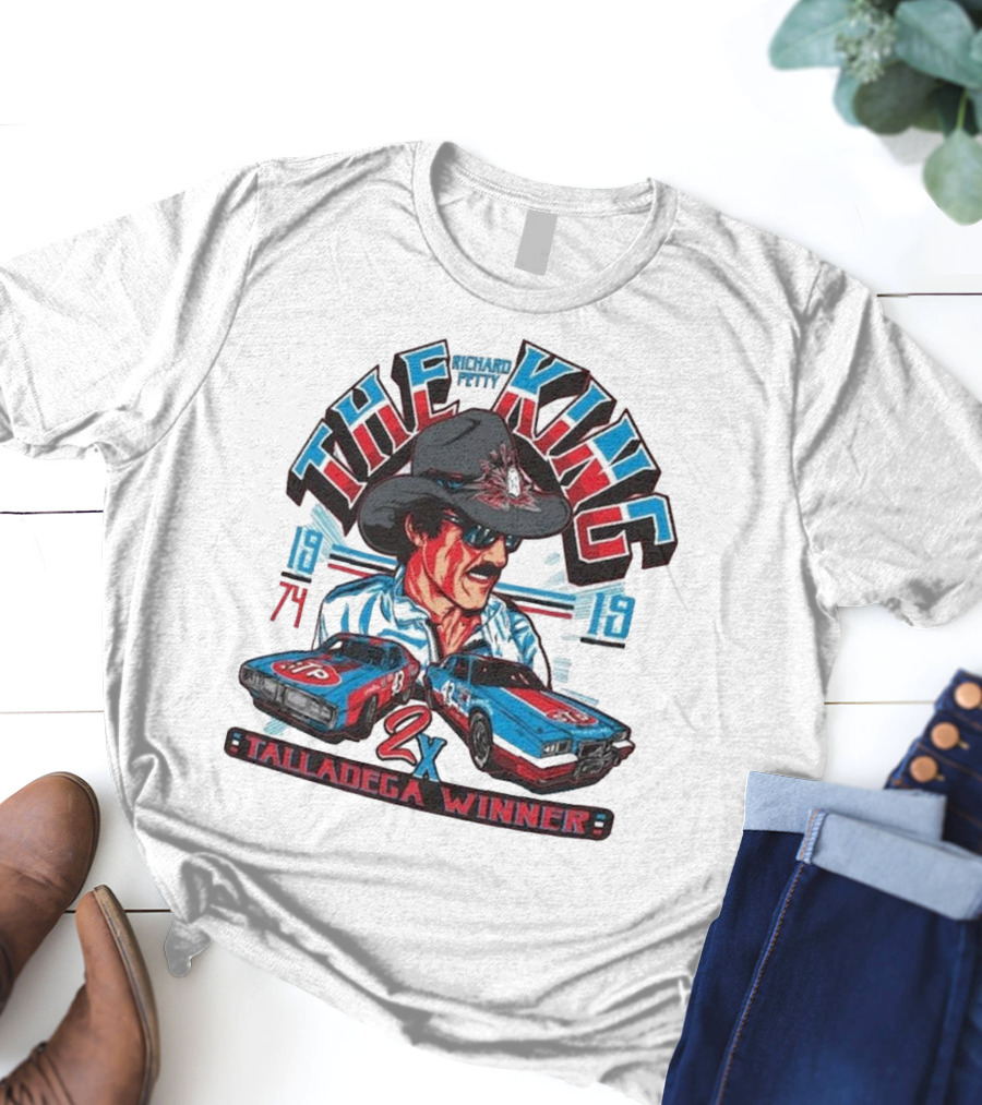 Richard Petty The King 2x Talladega Winner 1974 1979 T-Shirt