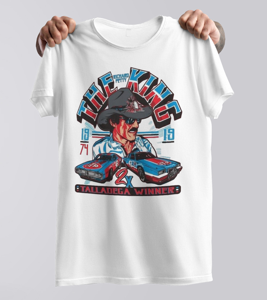 Richard Petty The King 2x Talladega Winner 1974 1979 T-Shirt