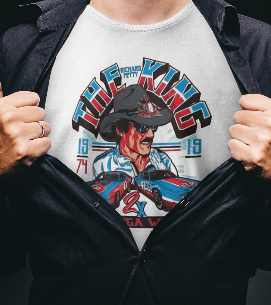 Richard Petty The King 2x Talladega Winner 1974 1979 T-Shirt