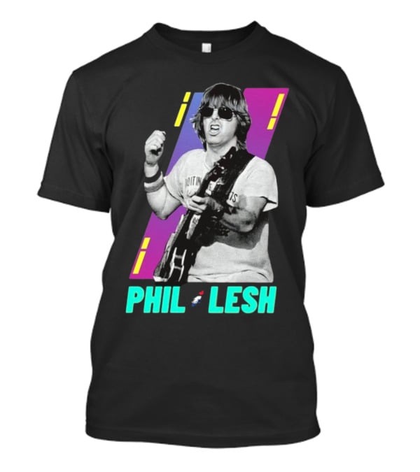 Phil Lesh Colorful Retro Style Grateful Dead Bassist Image T-Shirt