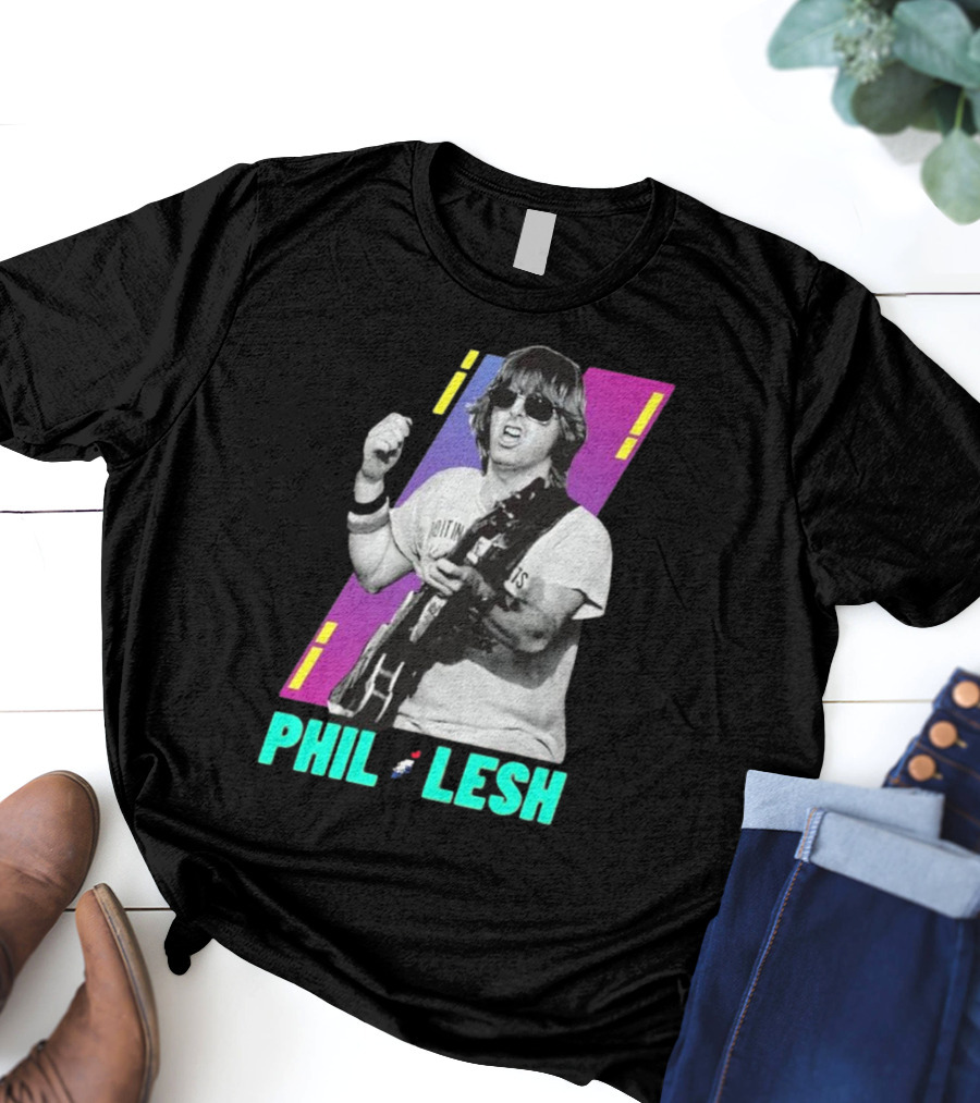 Phil Lesh Colorful Retro Style Grateful Dead Bassist Image T-Shirt