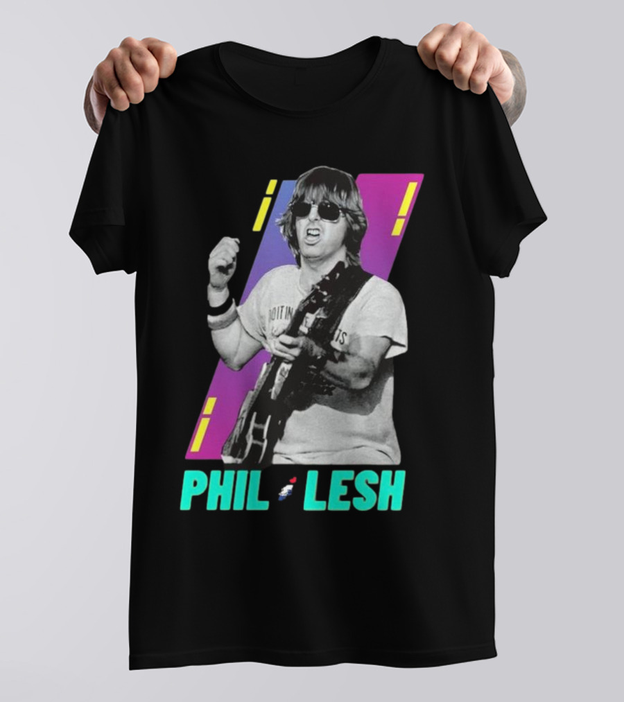 Phil Lesh Colorful Retro Style Grateful Dead Bassist Image T-Shirt
