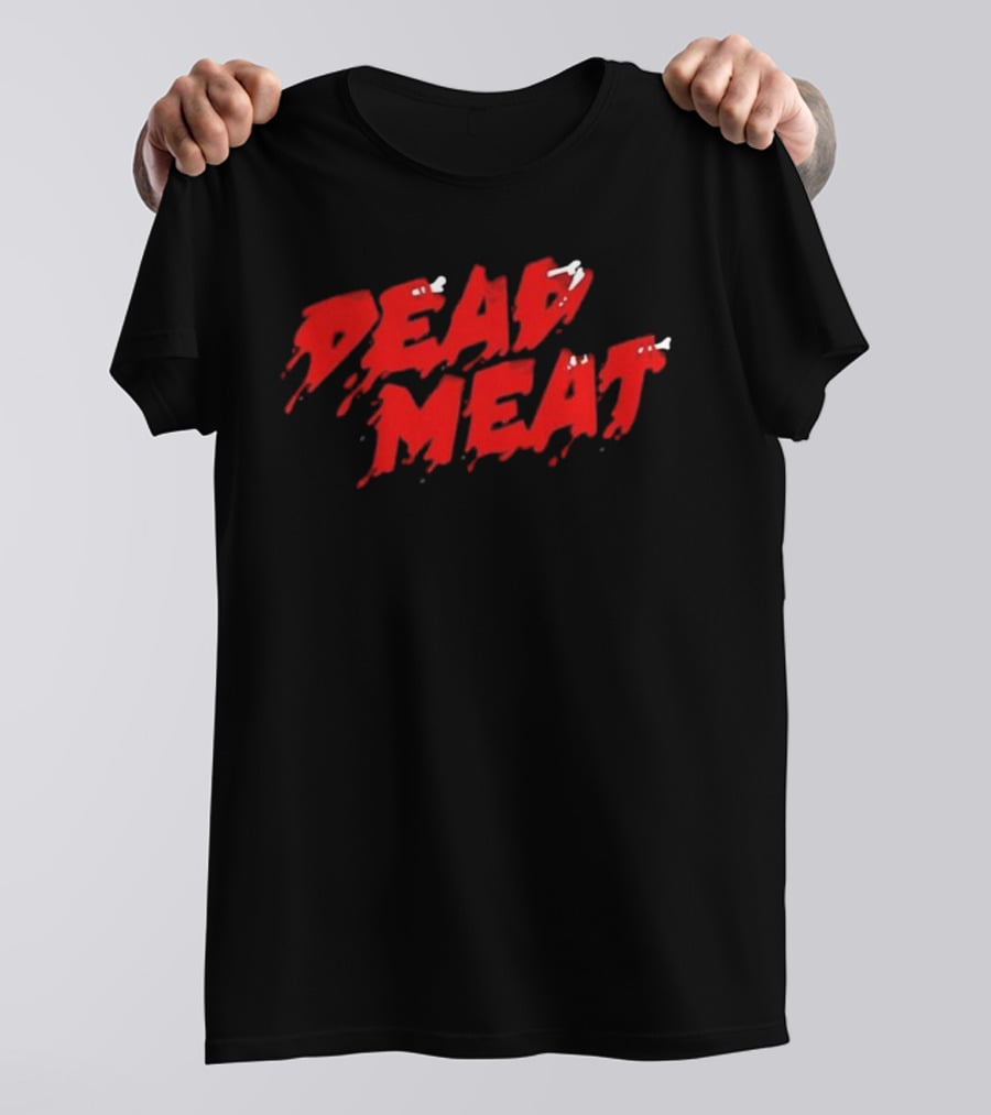 Dead Meat Red Dripping Text T-Shirt