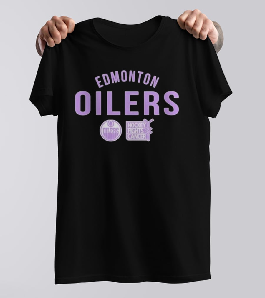 Edmonton Oilers Hockey Fights Cancer T-Shirt