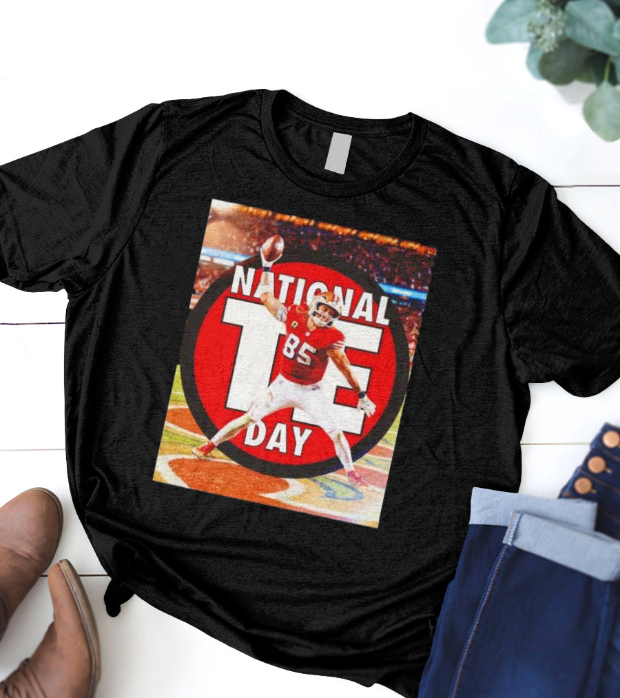 National Tight Ends Day George Kittle 85 SF 49ers Game T-Shirt