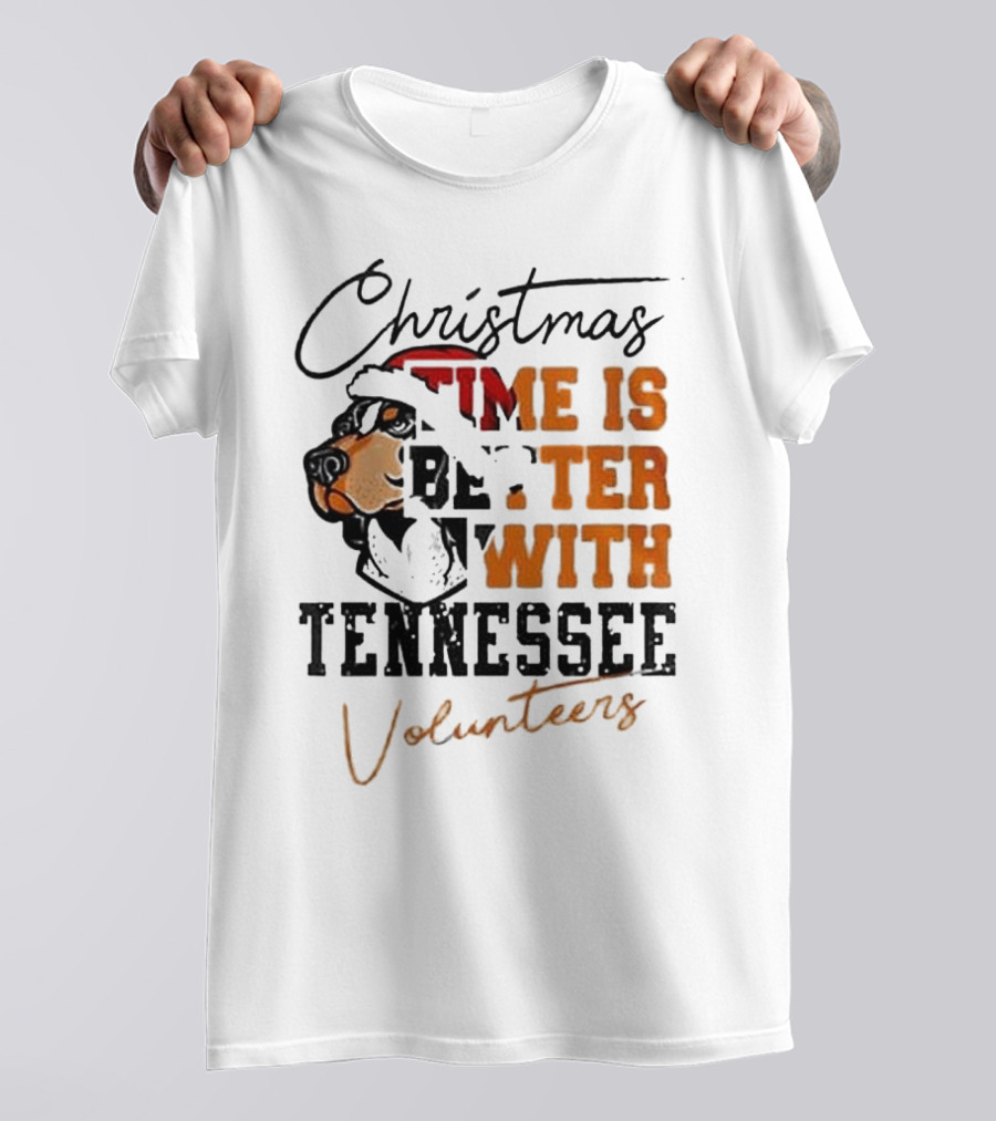 Christmas Time Is Better With Tennessee Volunteers T-Shirt