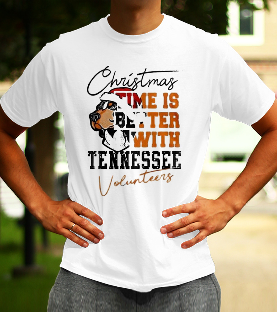Christmas Time Is Better With Tennessee Volunteers T-Shirt