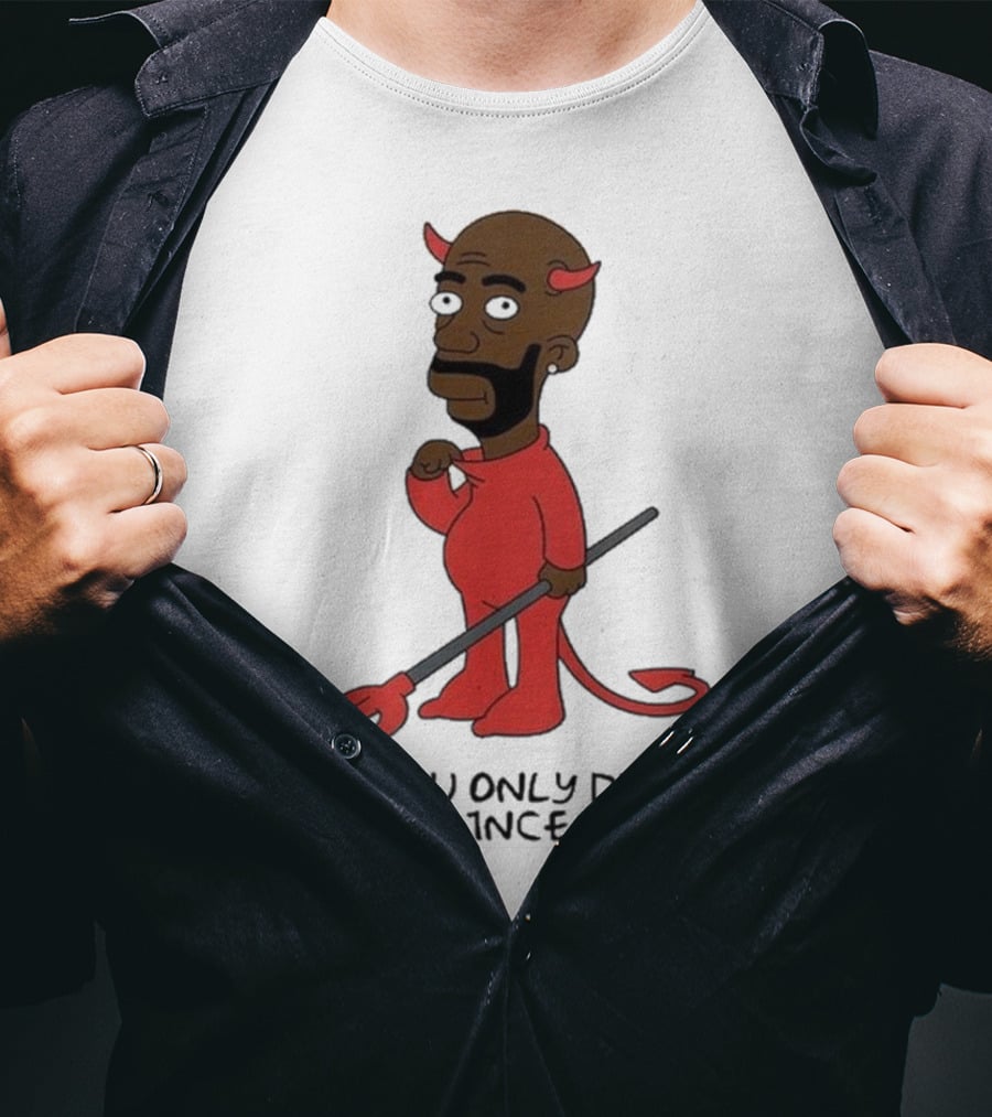 Freddie Gibbs Gibbsons You Only Die 1Nce Devil Cartoon Character T-Shirt