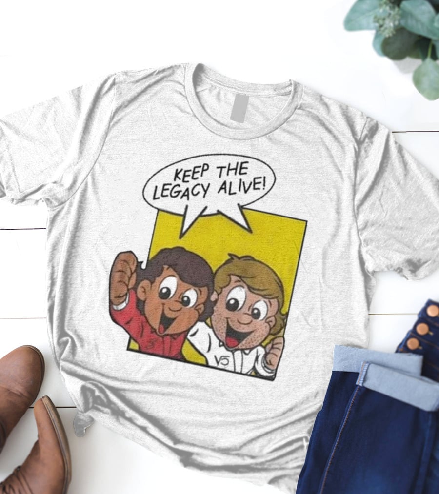 KEEP THE LEGACY ALIVE Boys Characters Speech Bubble T-Shirt