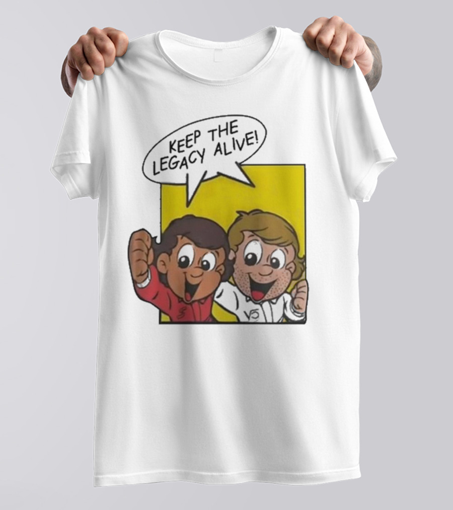 KEEP THE LEGACY ALIVE Boys Characters Speech Bubble T-Shirt