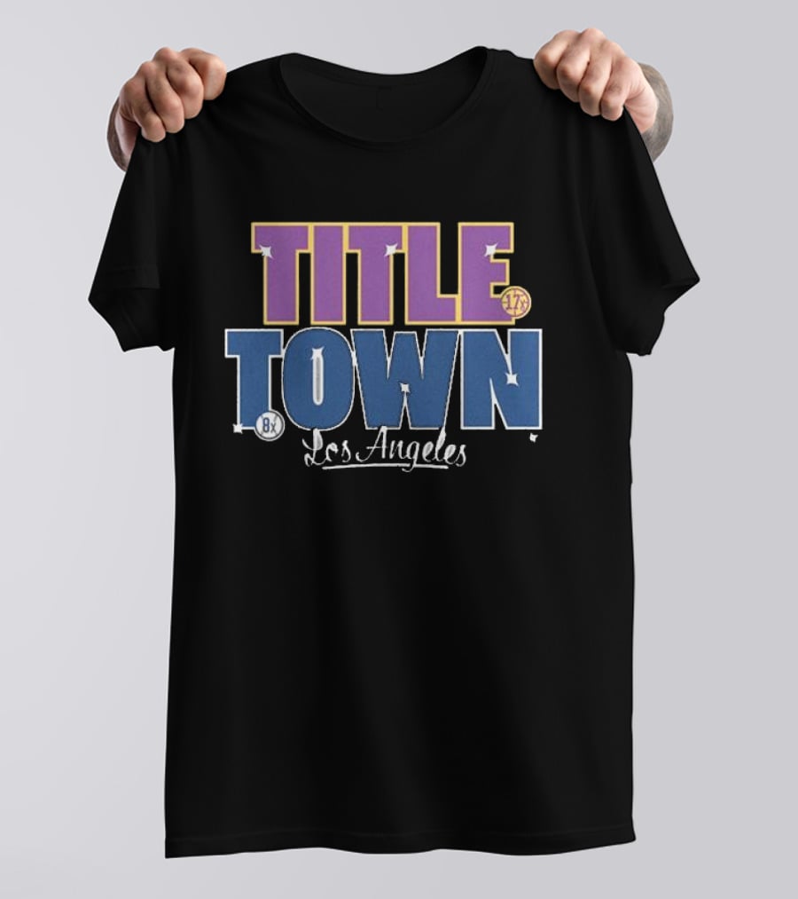 Los Angeles Dodgers 17x 8x Title Town T-Shirt