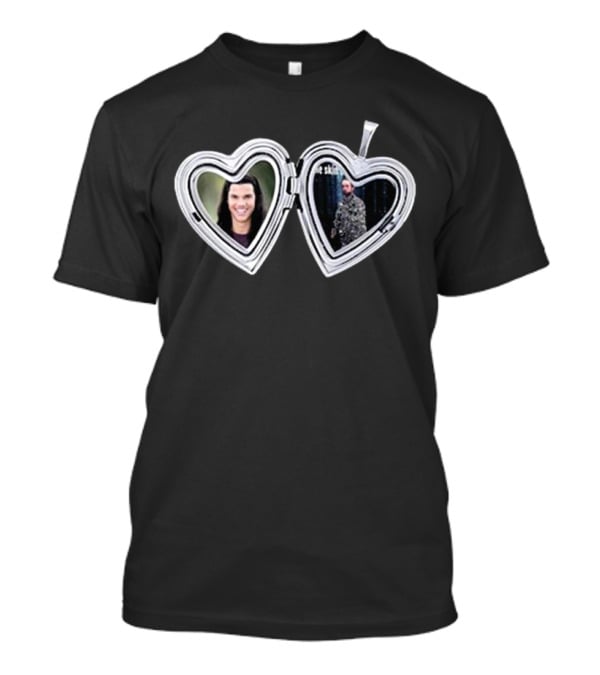 Taylor Lautner Cullen Heart Locket Twilight Charm T-Shirt