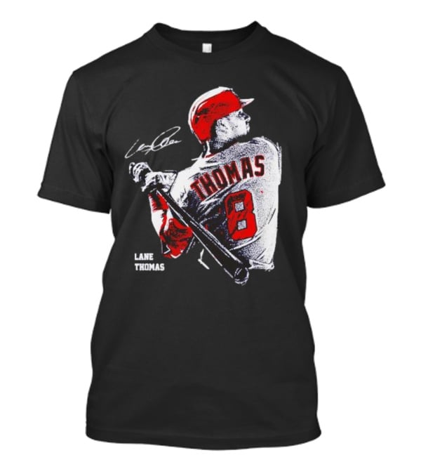 Lane Thomas Cleveland Guardians Baseball Jersey Signature Design 8 T-Shirt