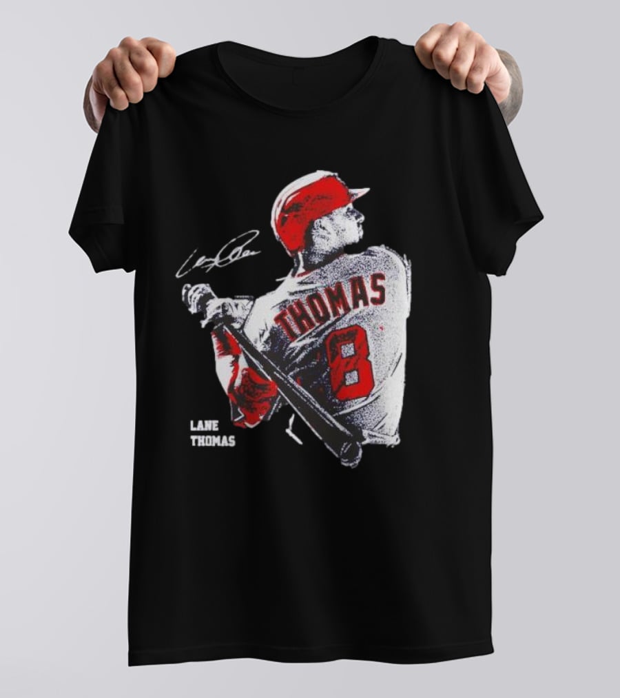 Lane Thomas Cleveland Guardians Baseball Jersey Signature Design 8 T-Shirt