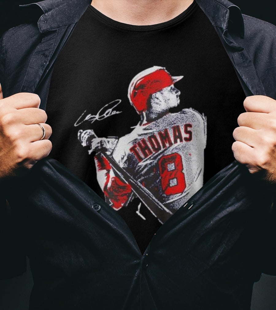 Lane Thomas Cleveland Guardians Baseball Jersey Signature Design 8 T-Shirt