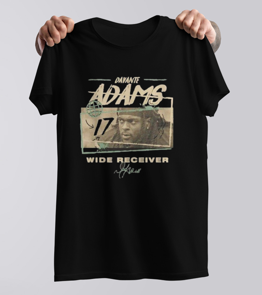 Davante Adams 17 Wide Receiver Signature T-Shirt
