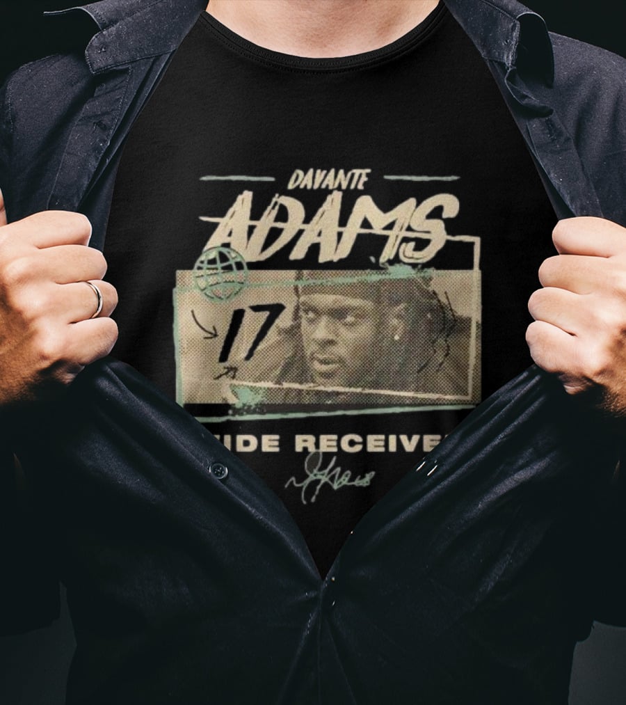 Davante Adams 17 Wide Receiver Signature T-Shirt