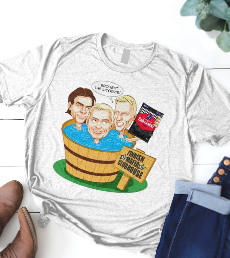 Dallas Stars Finnish Mafia Clubhouse I Brought The Licorice Salmiakki T-Shirt