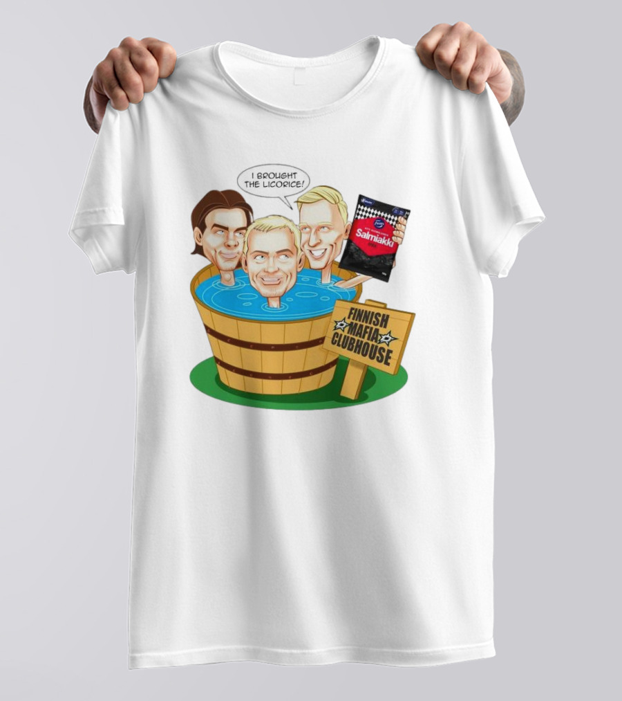 Dallas Stars Finnish Mafia Clubhouse I Brought The Licorice Salmiakki T-Shirt