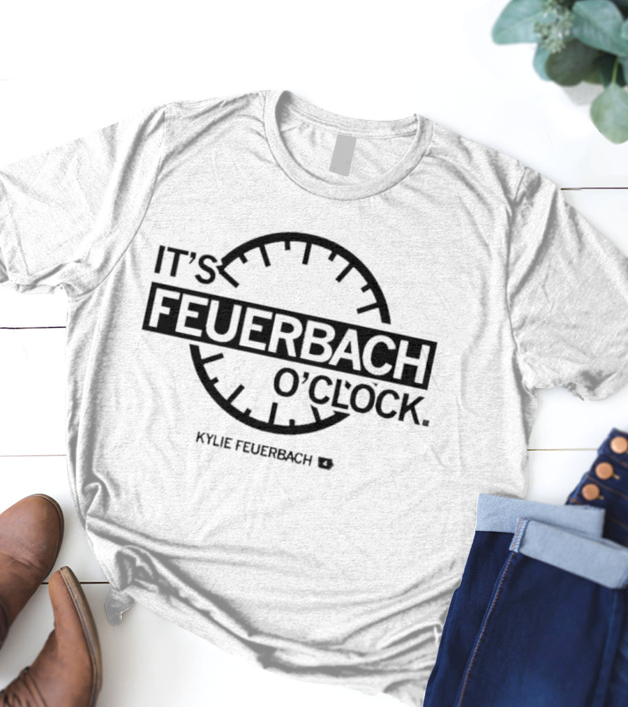 Iowa Hawkeyes It's Feuerbach O'Clock Kylie Feuerbach T-Shirt