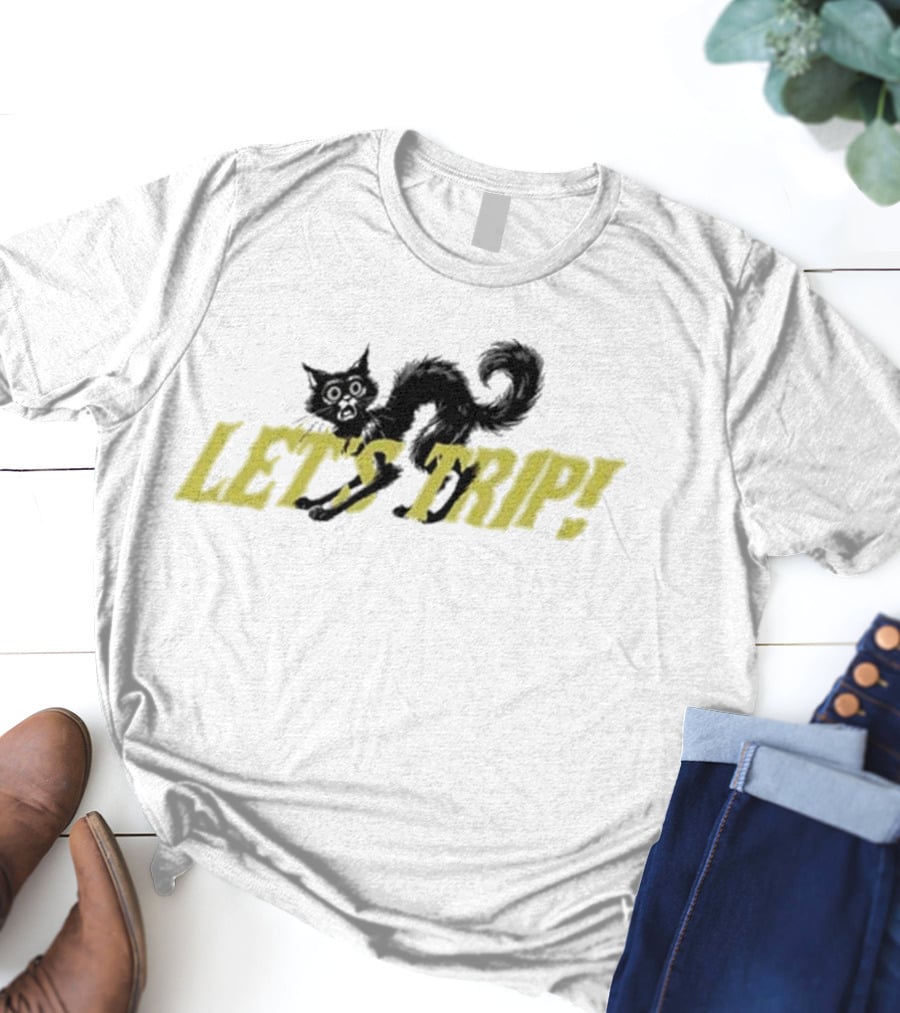 Sturniolo Let's Trip Cat Frightened T-Shirt