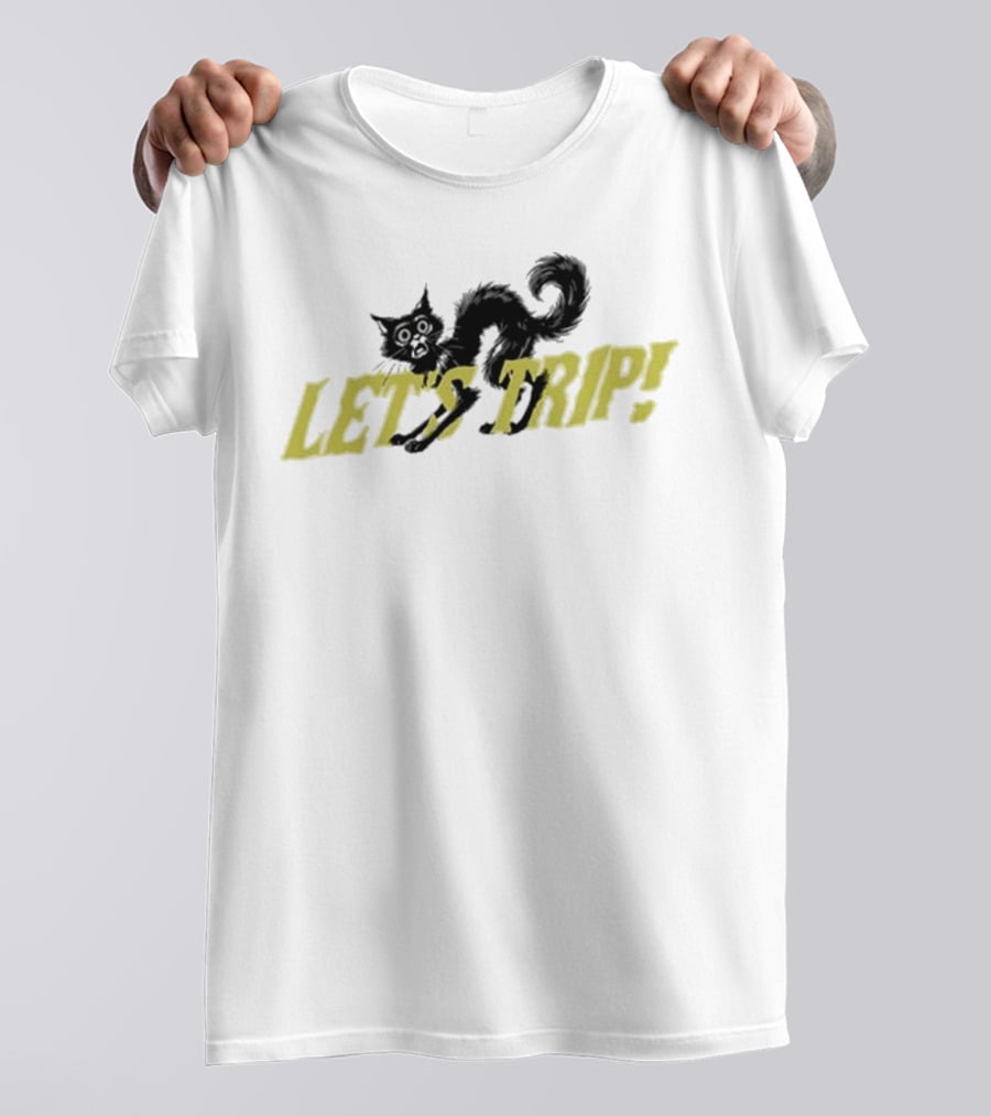Sturniolo Let's Trip Cat Frightened T-Shirt