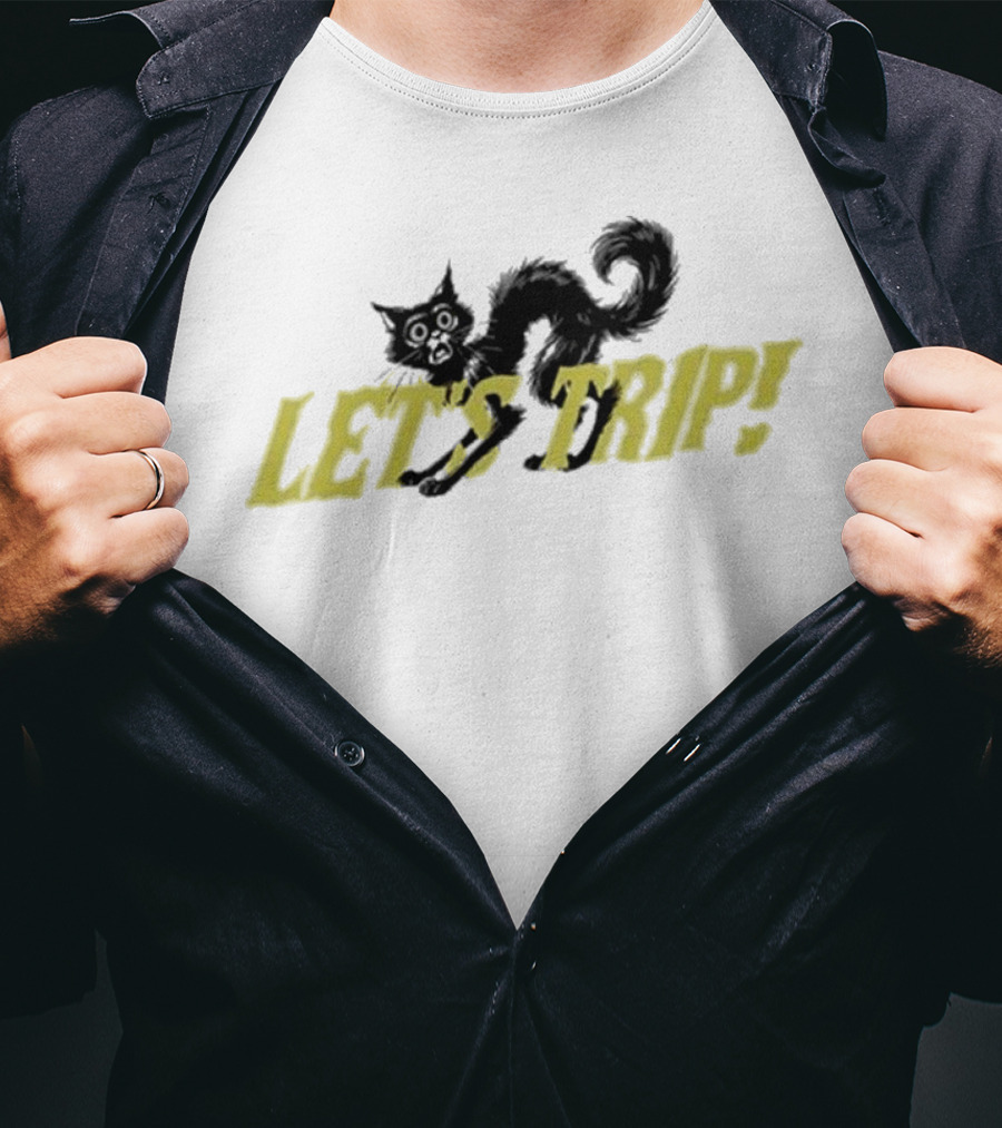 Sturniolo Let's Trip Cat Frightened T-Shirt