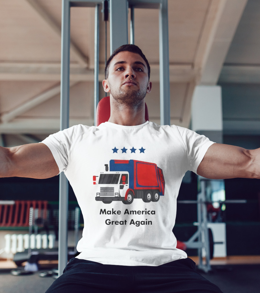 Make America Great Again Garbage Truck With Stars T-Shirt