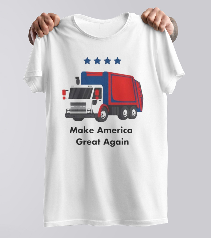 Make America Great Again Garbage Truck With Stars T-Shirt