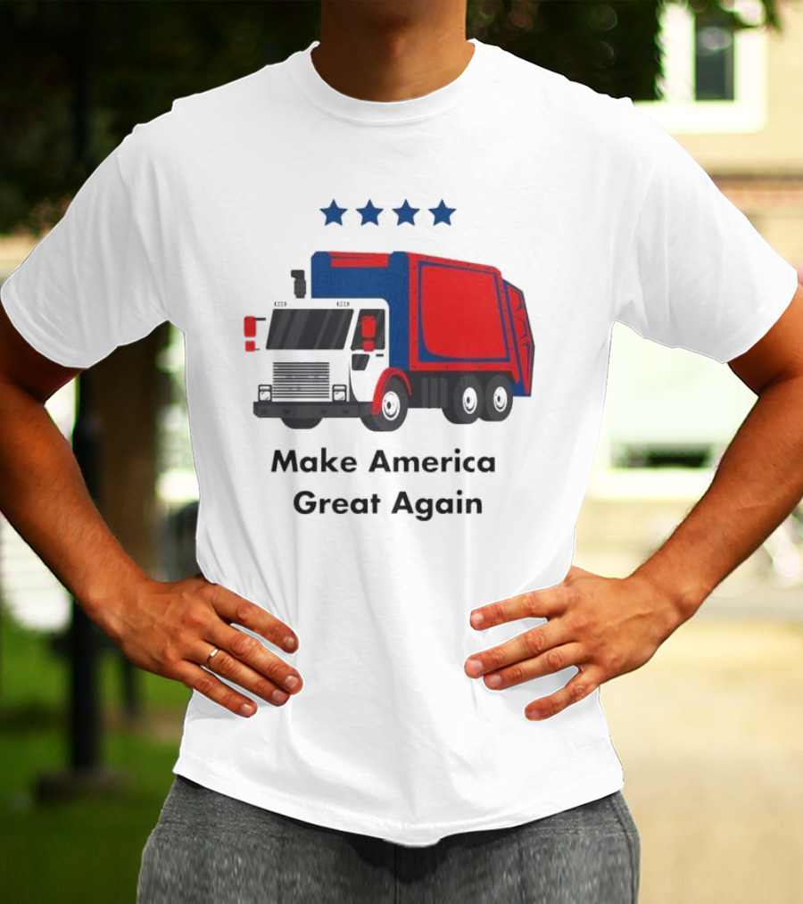 Make America Great Again Garbage Truck With Stars T-Shirt