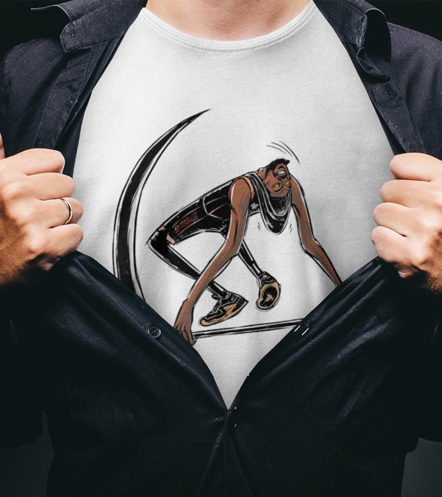 Kevin Durant Phoenix Suns Slim Reaper Cartoon Basketball Star T-Shirt