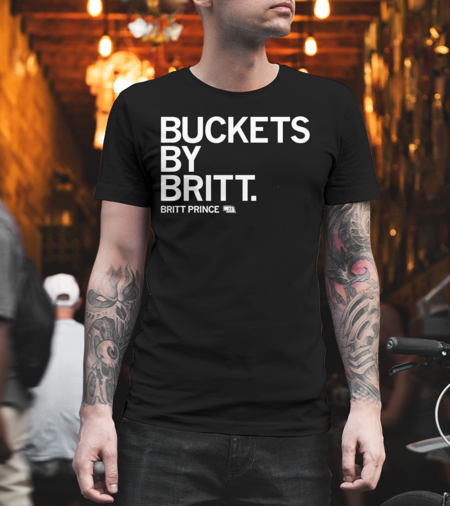 Buckets By Britt Nebraska Britt Prince 23 T-Shirt
