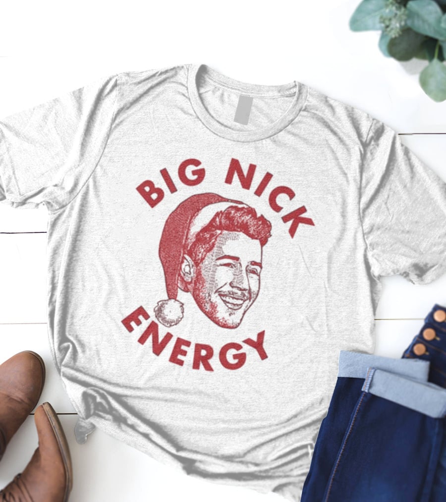 Big Nick Energy Jonas Brothers Christmas Santa Hat T-Shirt