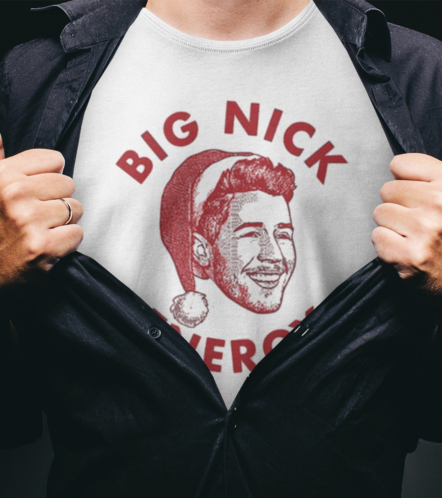 Big Nick Energy Jonas Brothers Christmas Santa Hat T-Shirt