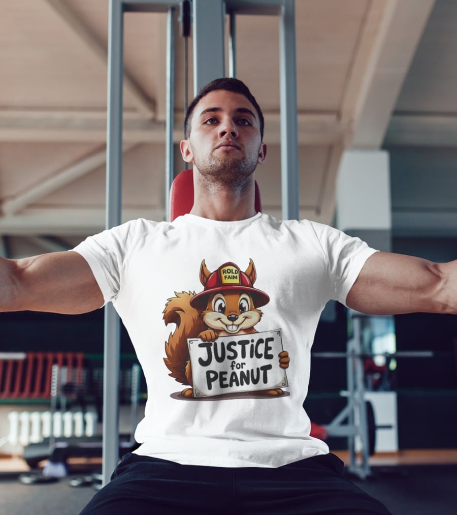 Justice For Peanut Rold FaIm Squirrel Lover T-Shirt